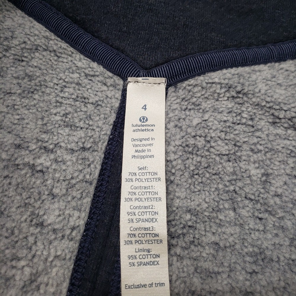 Lululemon Jacket Womens 4 Blue Karmacollected Long Sleeve - Picture 3 of 10